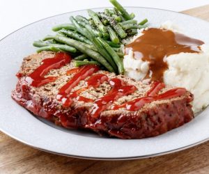 TUESDAY: MEATLOAF OR ITALIAN SAUSAGE W/ONIONS & PEPPERS and your choice of two sides: MASHED POTATOES W/GRAVY, GREEN BEANS, OR MIXED VEGETABLES